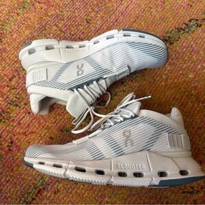 New On Running On Cloudnova Void Frost and Storm Sneakers Shoes 6.5